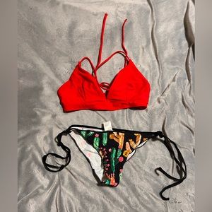 Red Cactus Bikini